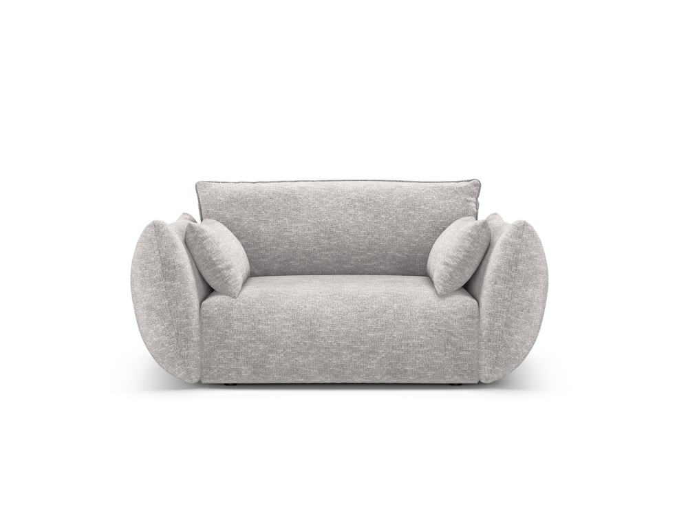 Cosmopolitan Design Sessel Matera Chenille Eden Silber