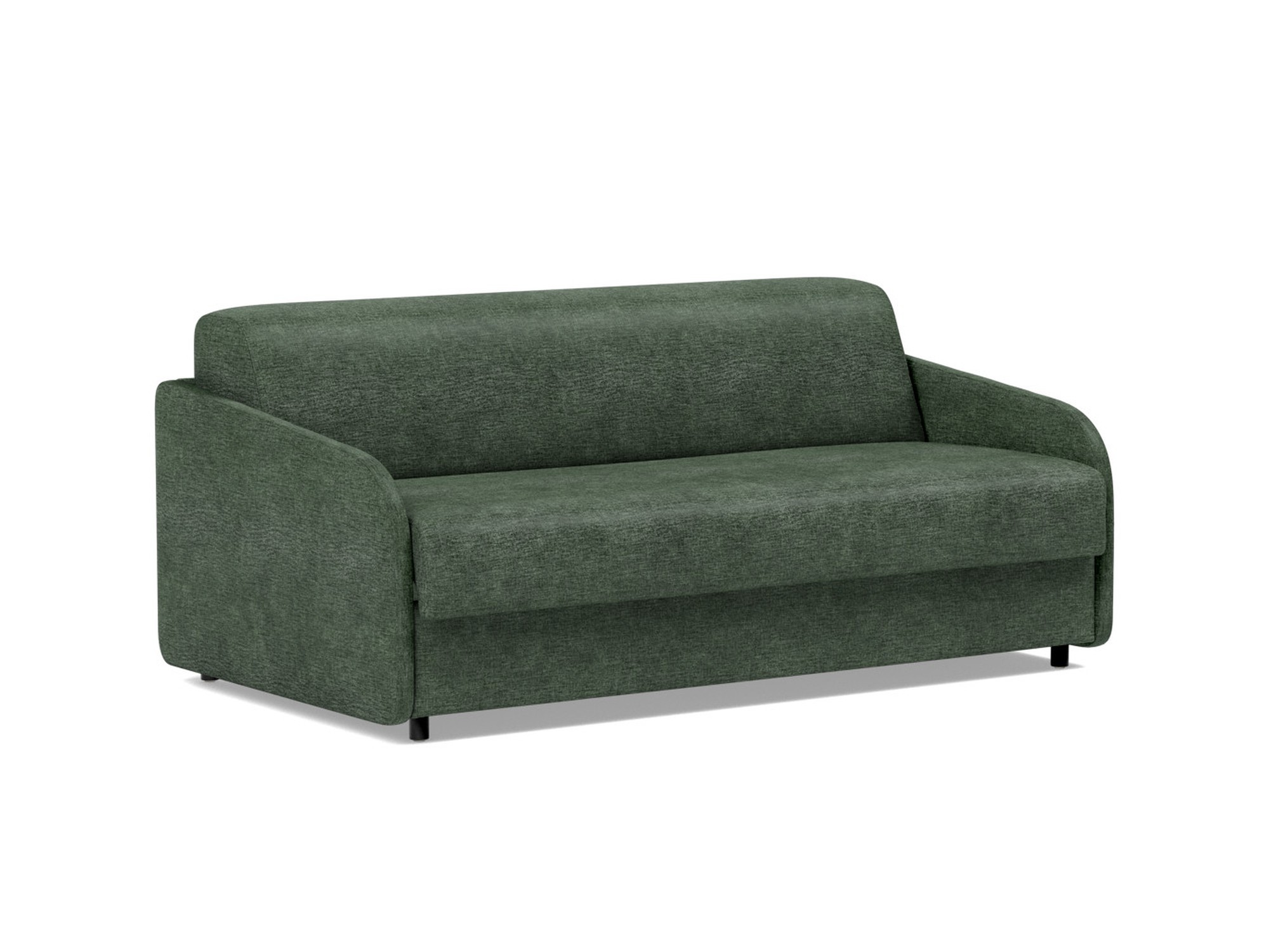 Schlafsofa Eivor mit Memory-Matratze 140 Flachgewebe Avella 281-Pine-Green