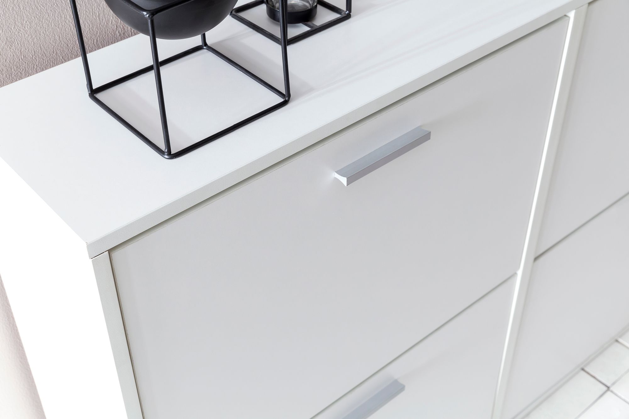Schuhschrank Volda Weiß 120 × 24 × 81 cm