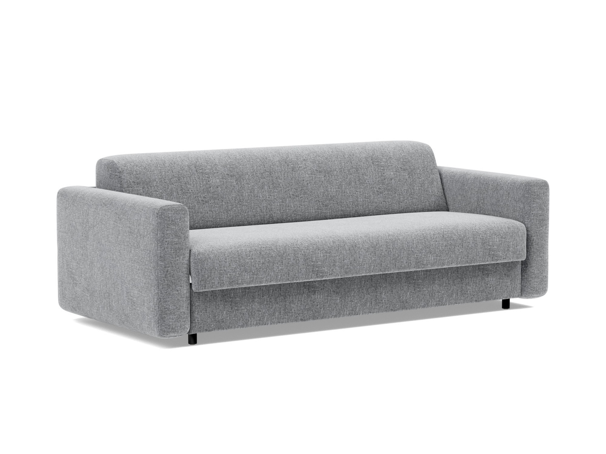Schlafsofa Killian mit Taschenfederkernmatratze 160 Strukturierter Stoff Twist 565-Granite