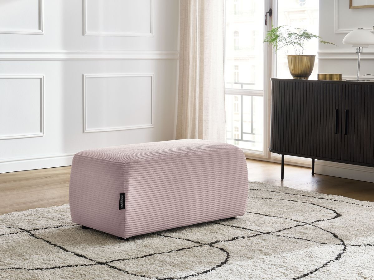 Bobochic Atilla Pouf Cordsamt Violett