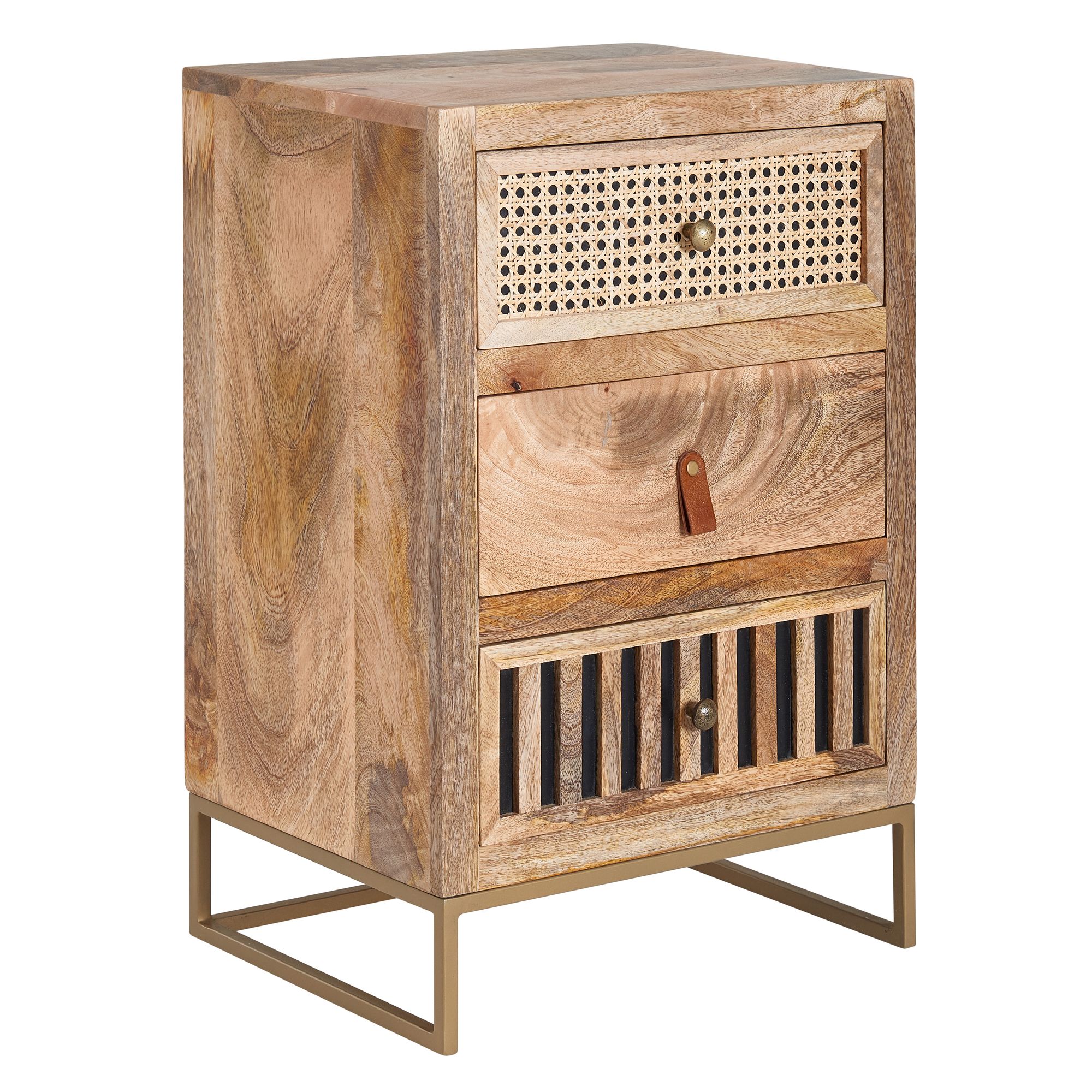 Nachttisch Hofsnes Mango Massivholz 40 × 30 × 60 cm