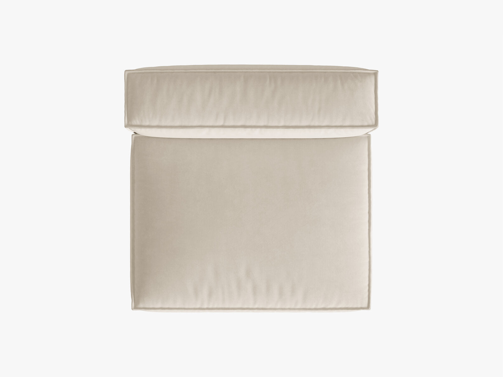 Micadoni Modul Nuria 2-Sitzer Samt Paris Beige