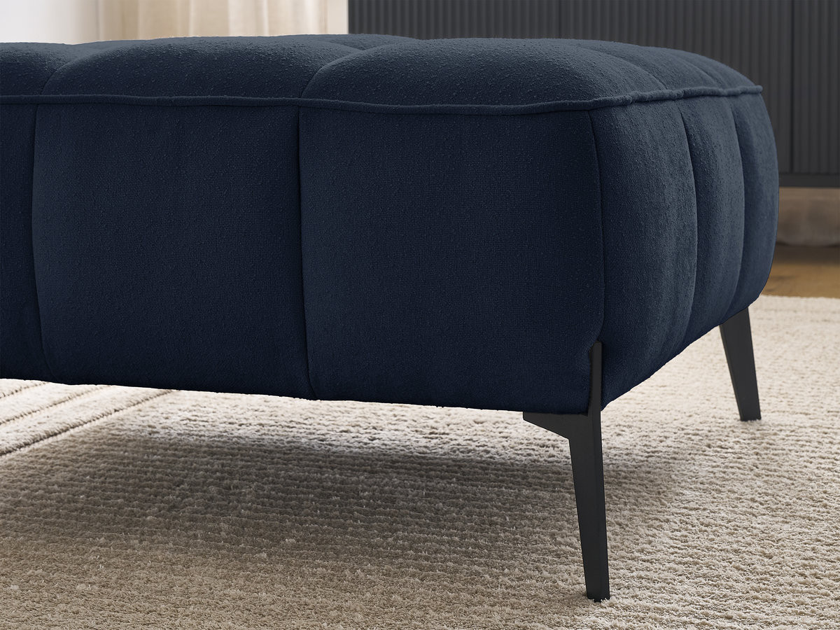 Bobochic Anis Pouf Strukturstoff Blau