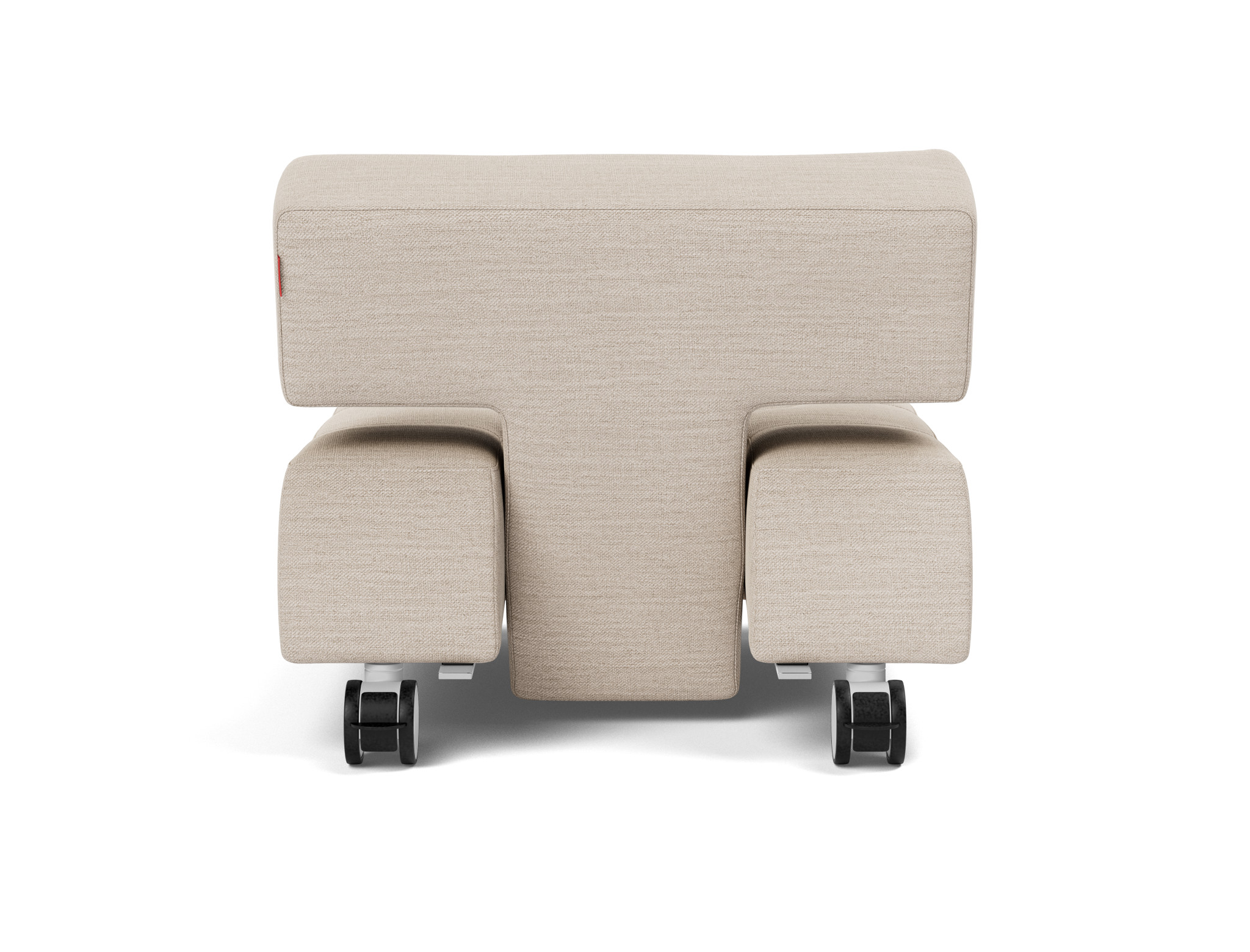 Sessel Long Horn D.E.L. Webstoff Blida 612-Sand-Grey
