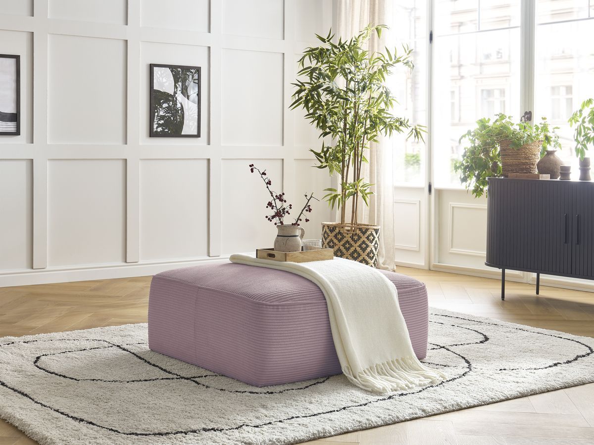 Bobochic Leopold Pouf Cordsamt Violett