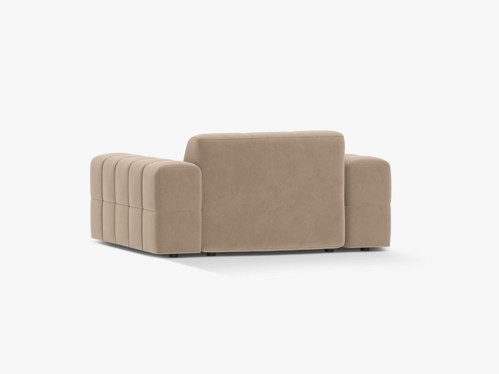 Micadoni Sessel Jennifer 1-Sitzer Samt Venus Beige