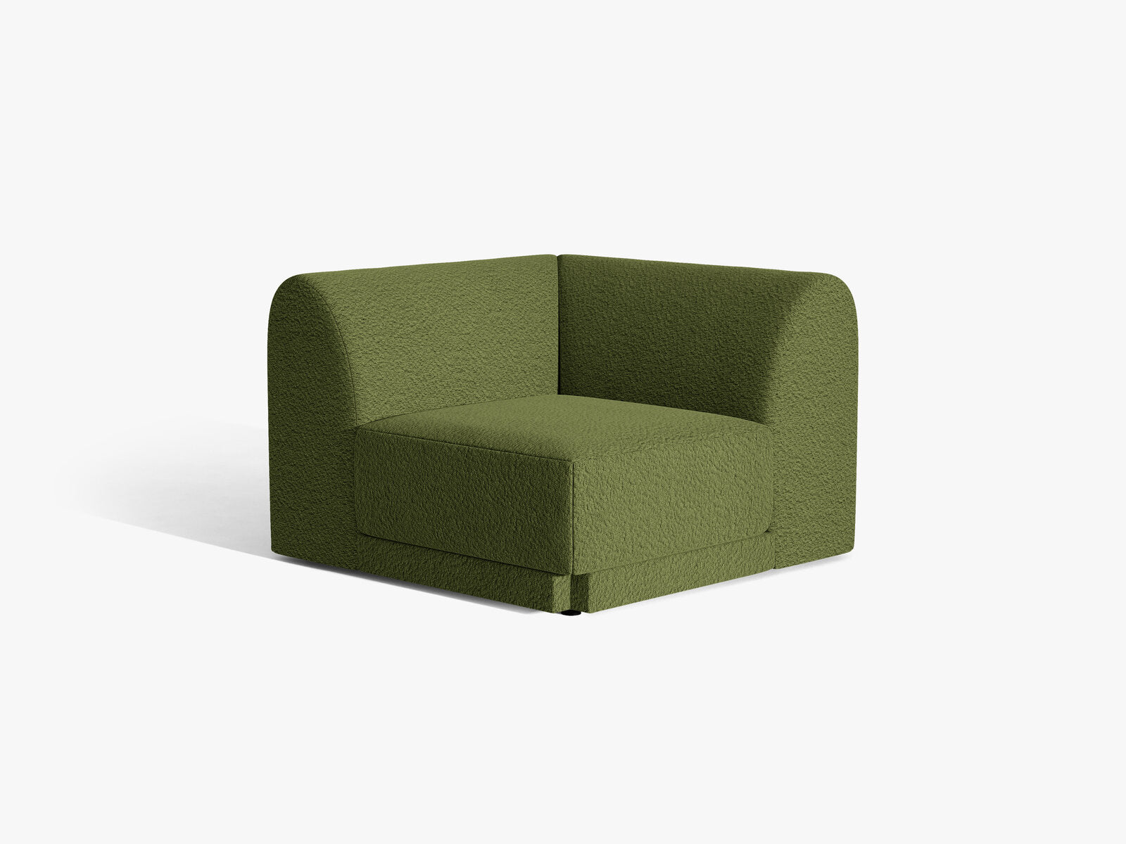 Micadoni Modul Ecke Miley Boucle Baloo Dunkel-Olivgrün