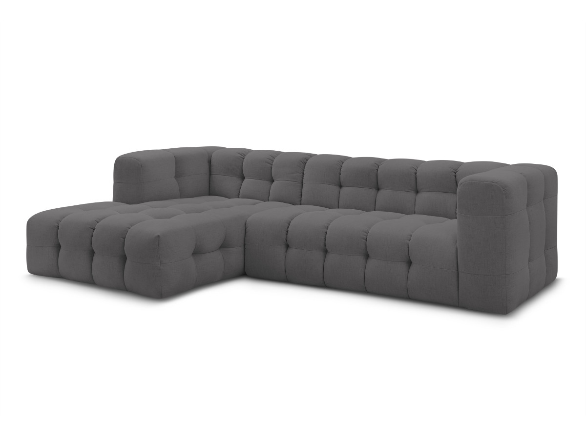 Bobochic Cloud Ecksofa 288 × 184 cm Stoff Dunkelgrau Ecke links