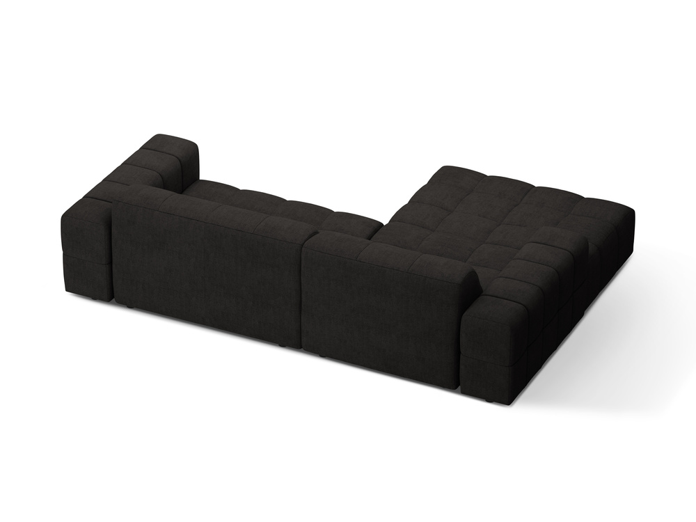 Cosmopolitan Design Ecksofa Chicago 3-Sitzer Chenille Eden Anthrazit Links