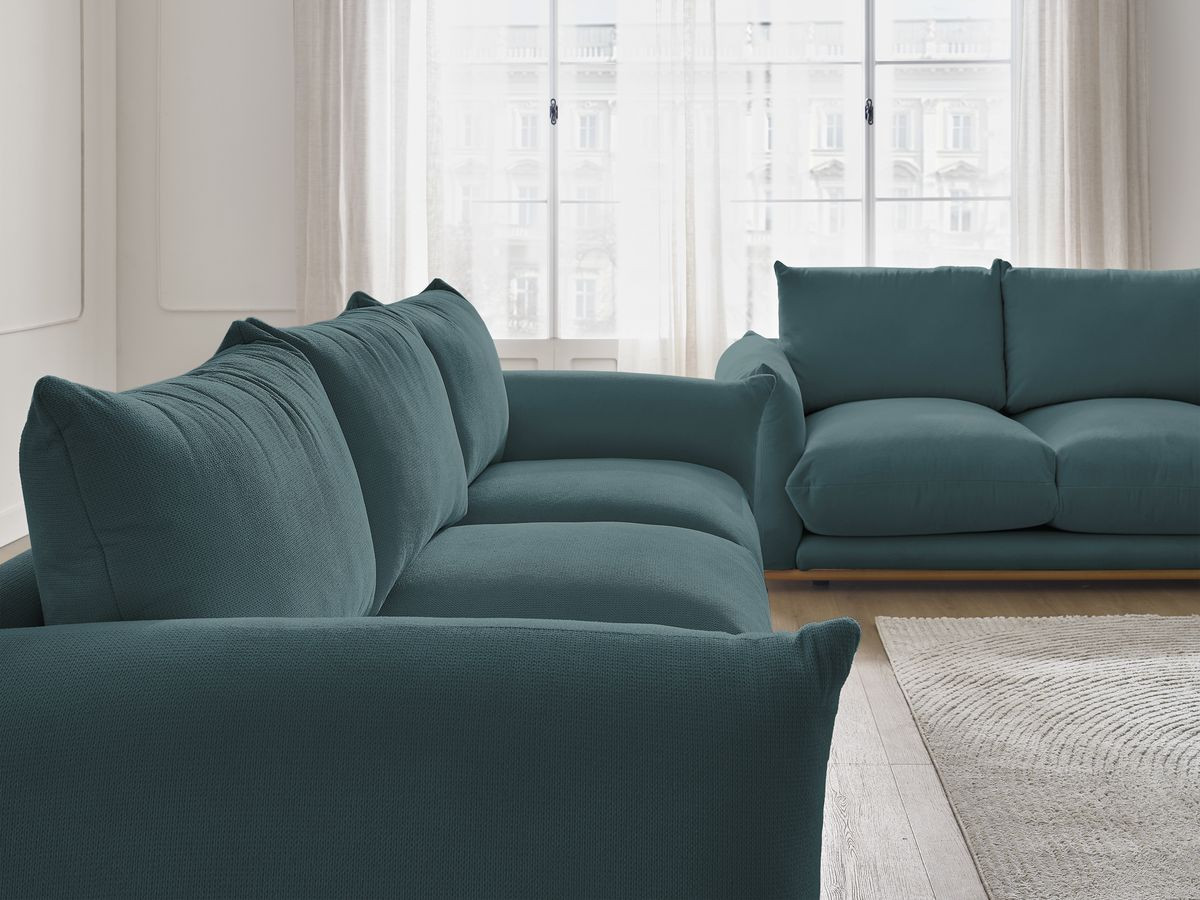 Bobochic Ernest Sofa 5-Sitzer Stoff Dunkelblau