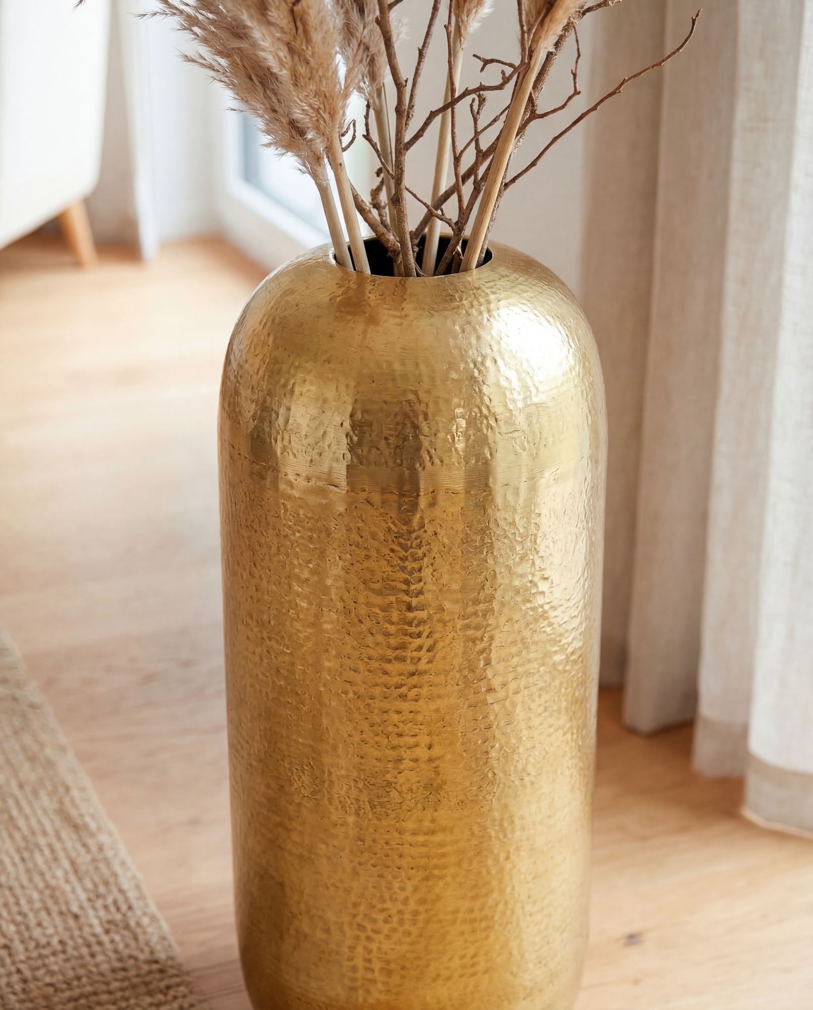 Bodenvase Arendal Aluminium Gold 60 cm