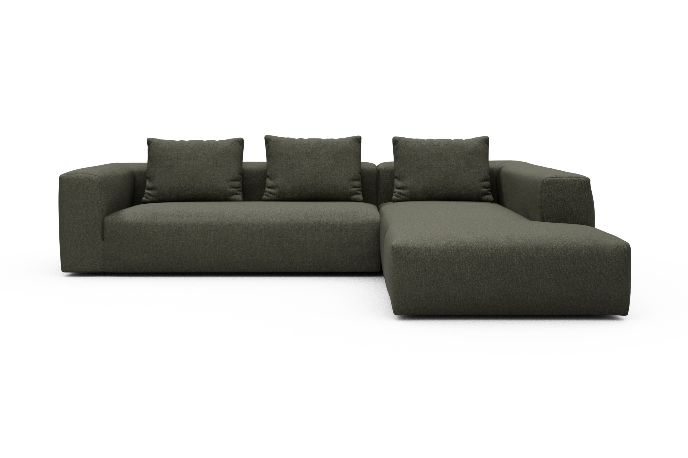 Skandi Home Ecksofa Fred Relax-Ecke rechts mit 2,5-Sitzer Sama-Winter-Moss moebelfaktor