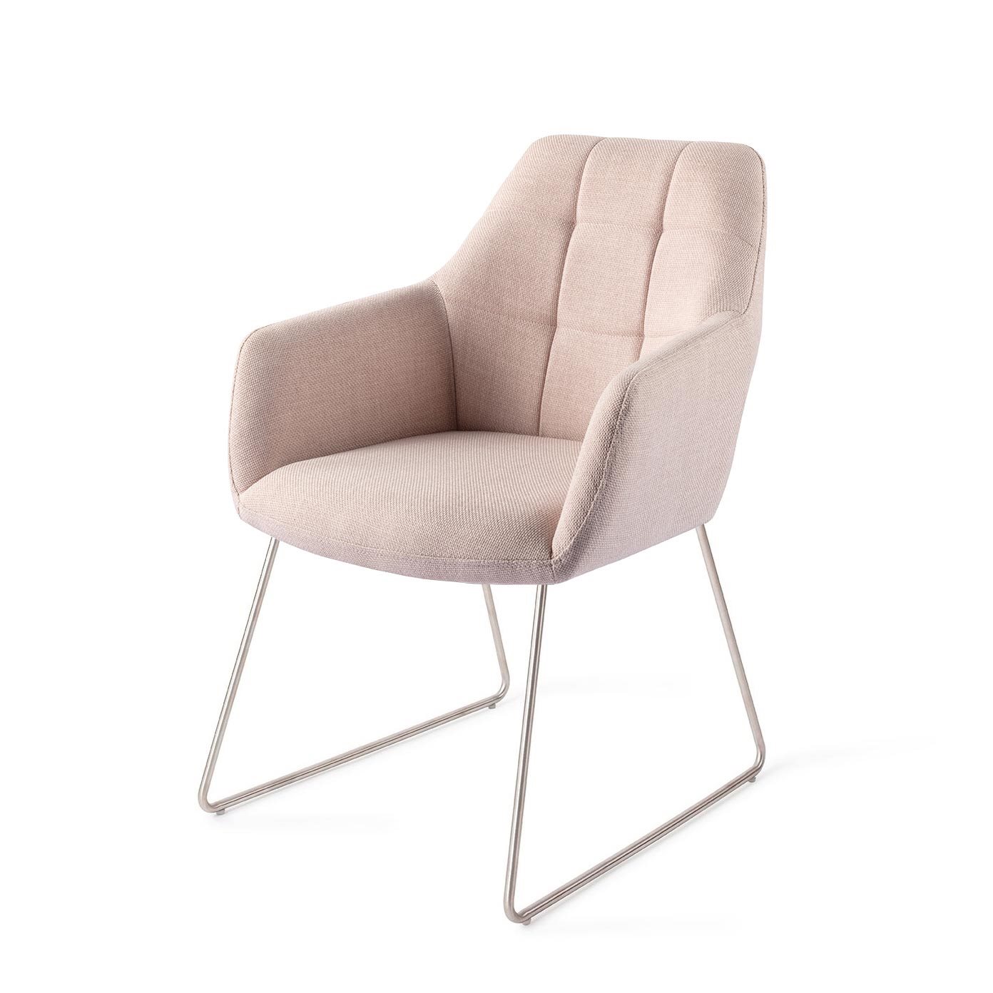 Jesper Home Esszimmerstuhl Noto Petal-Pink Slide Stahl