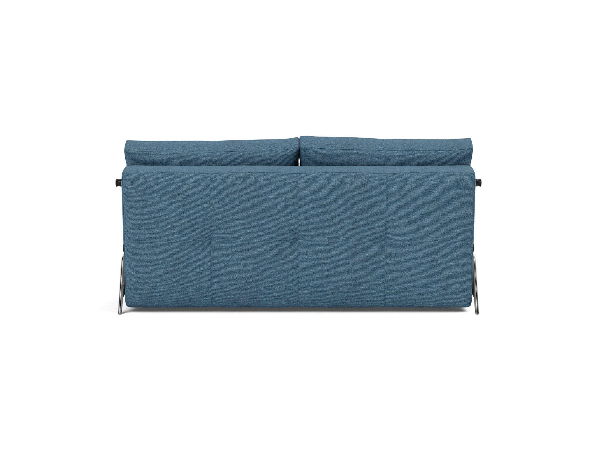 Schlafsofa Cubed 160 Strukturierter Stoff Weda 302-Weda-Blue Beine Aluminium