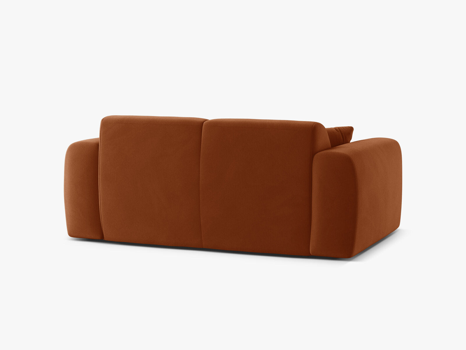 Micadoni Sofa Molino 2-Sitzer Samt Casino Terrakotta