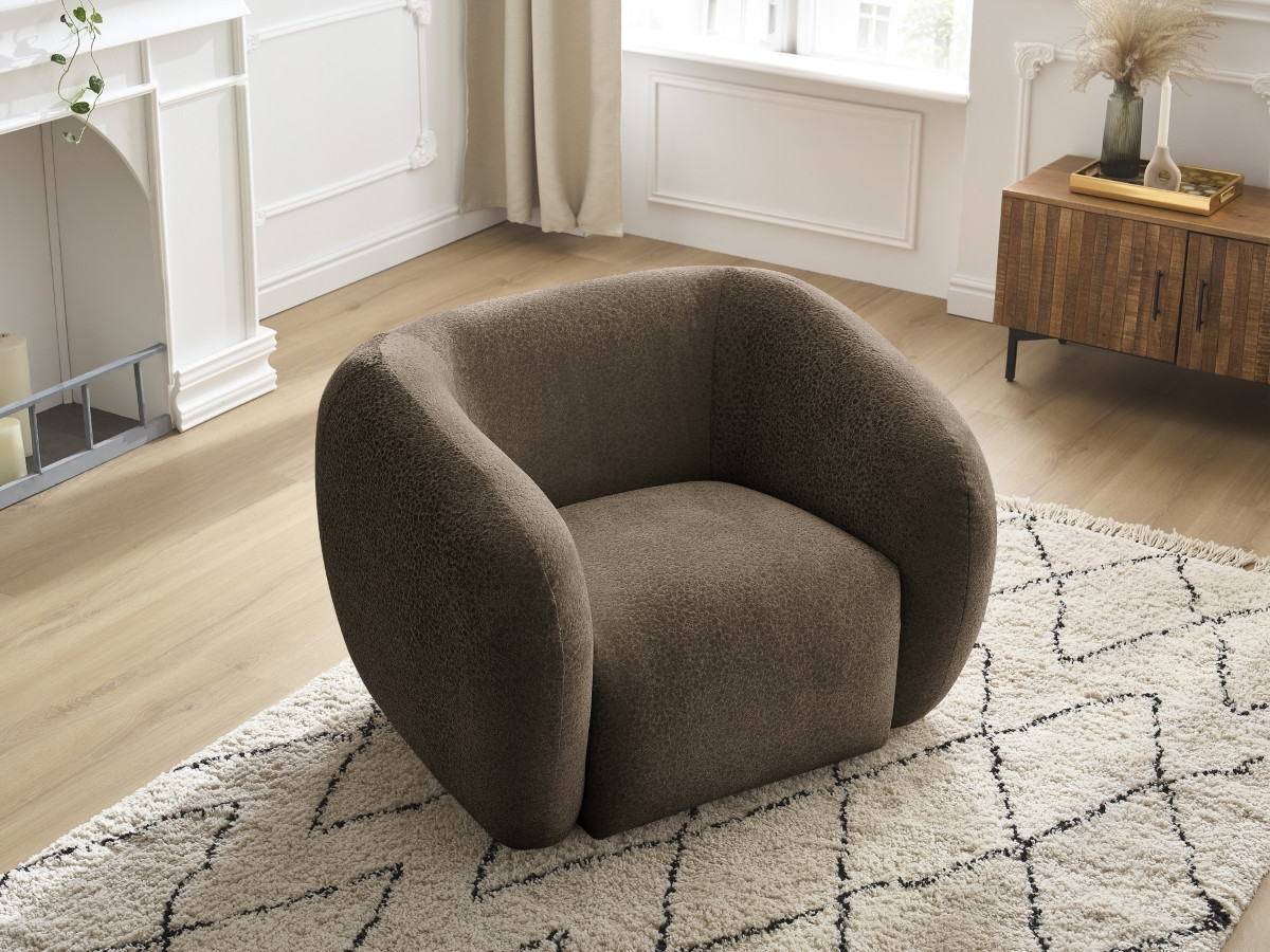 Bobochic Celine Sessel Strukturstoff Braun