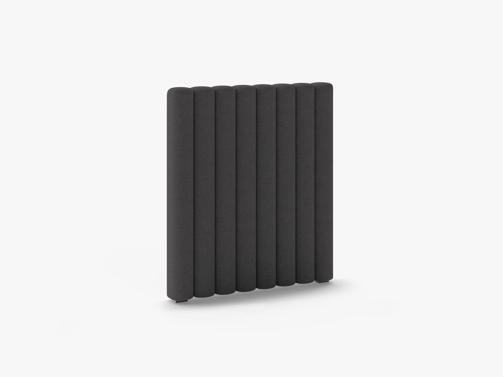 Micadoni Mistero Samtiger Kopfteil 80 cm Strukturierter Stoff Moly Anthrazit 80x95