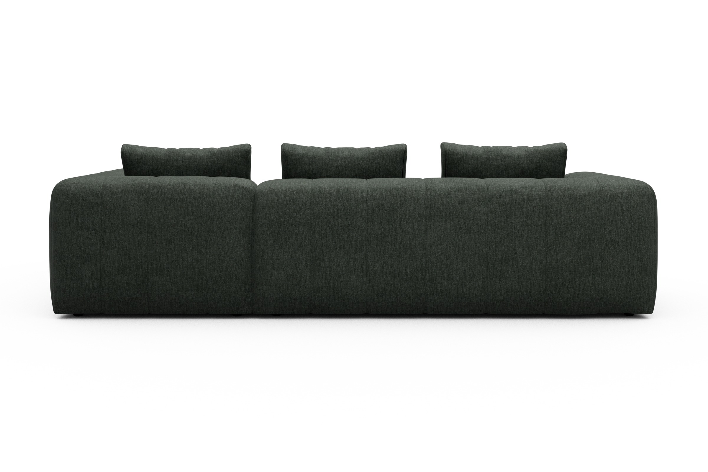 Ecksofa Hugo 2x 2,5-Sitzer Armlehne links Aivi-Pine-Green