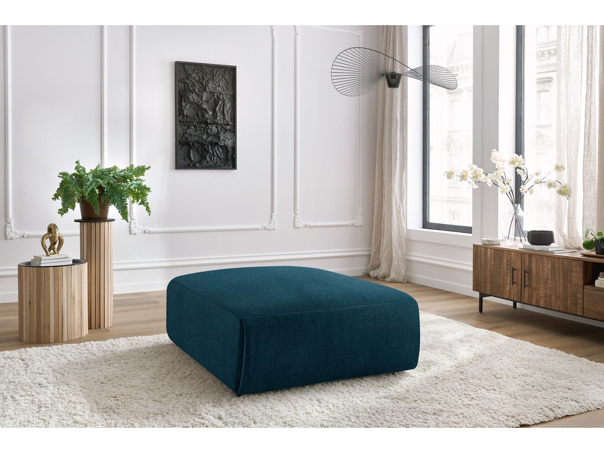 Bobochic Jeanne Pouf 95 × 117 cm Samt Dunkelblau