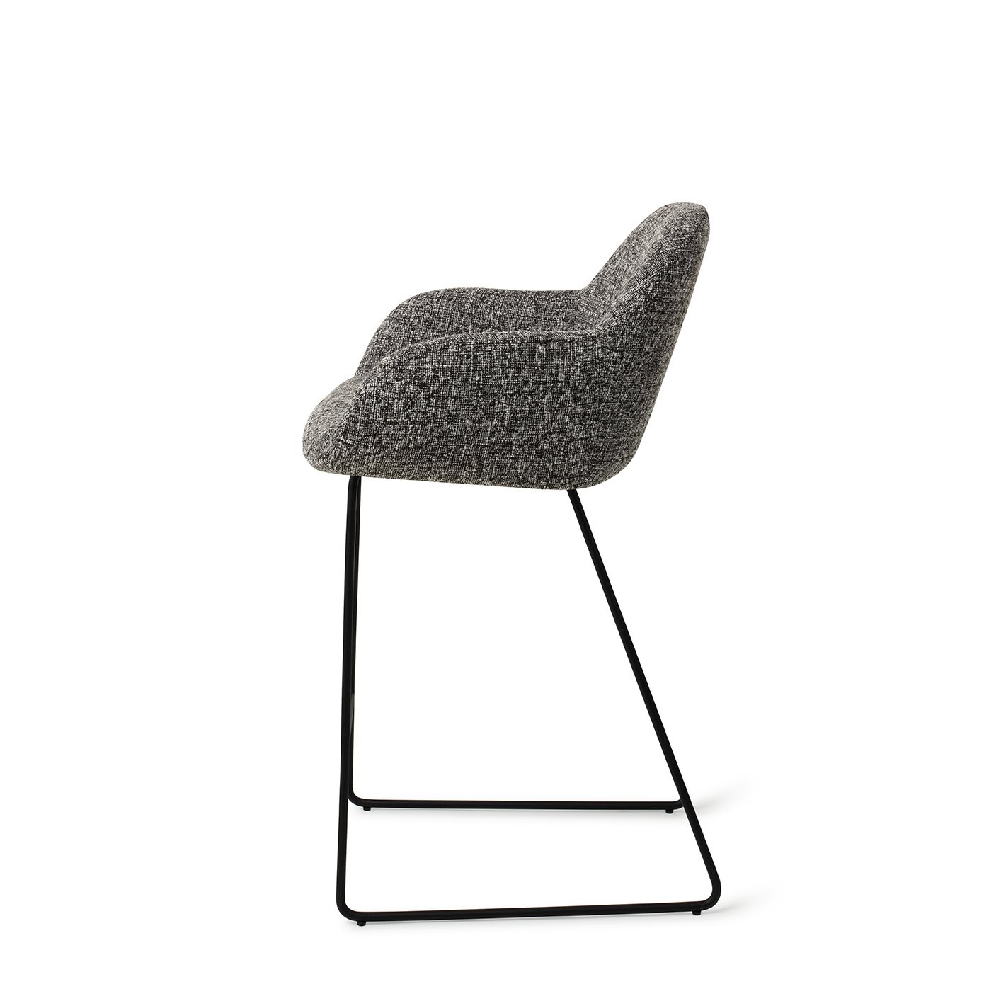 Jesper Home Barhocker Kushi Skyfall Slide Schwarz Barhöhe (75cm)