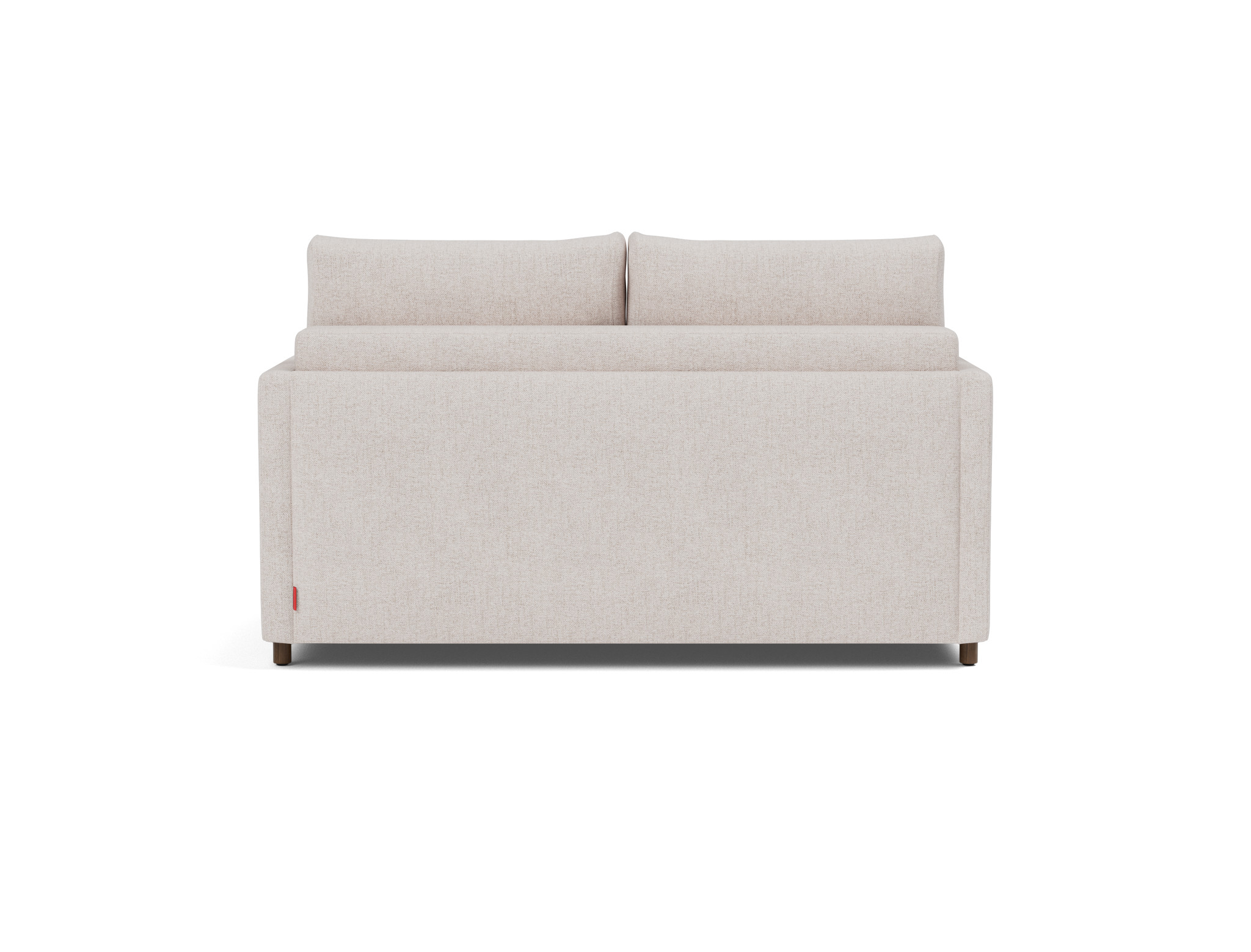 Schlafsofa Neah mit Slim-Armlehnen 140 Strukturierter Stoff Weda 300-Weda-Sand