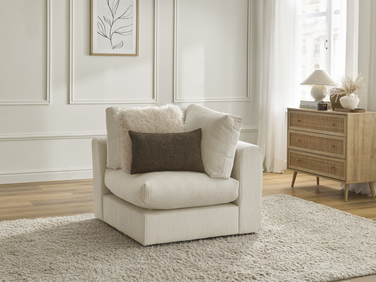 Bobochic Paris Eckmodul Cordsamt Beige