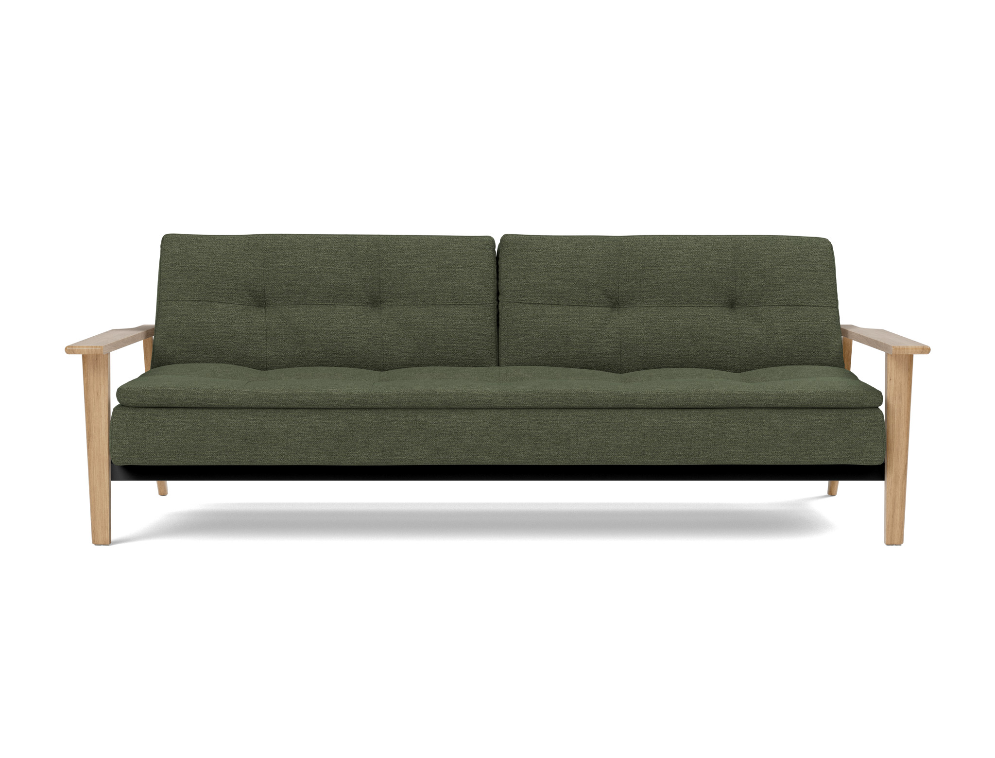 Schlafsofa Dublexo Frej Strukturierter Stoff Taura 353-Forest