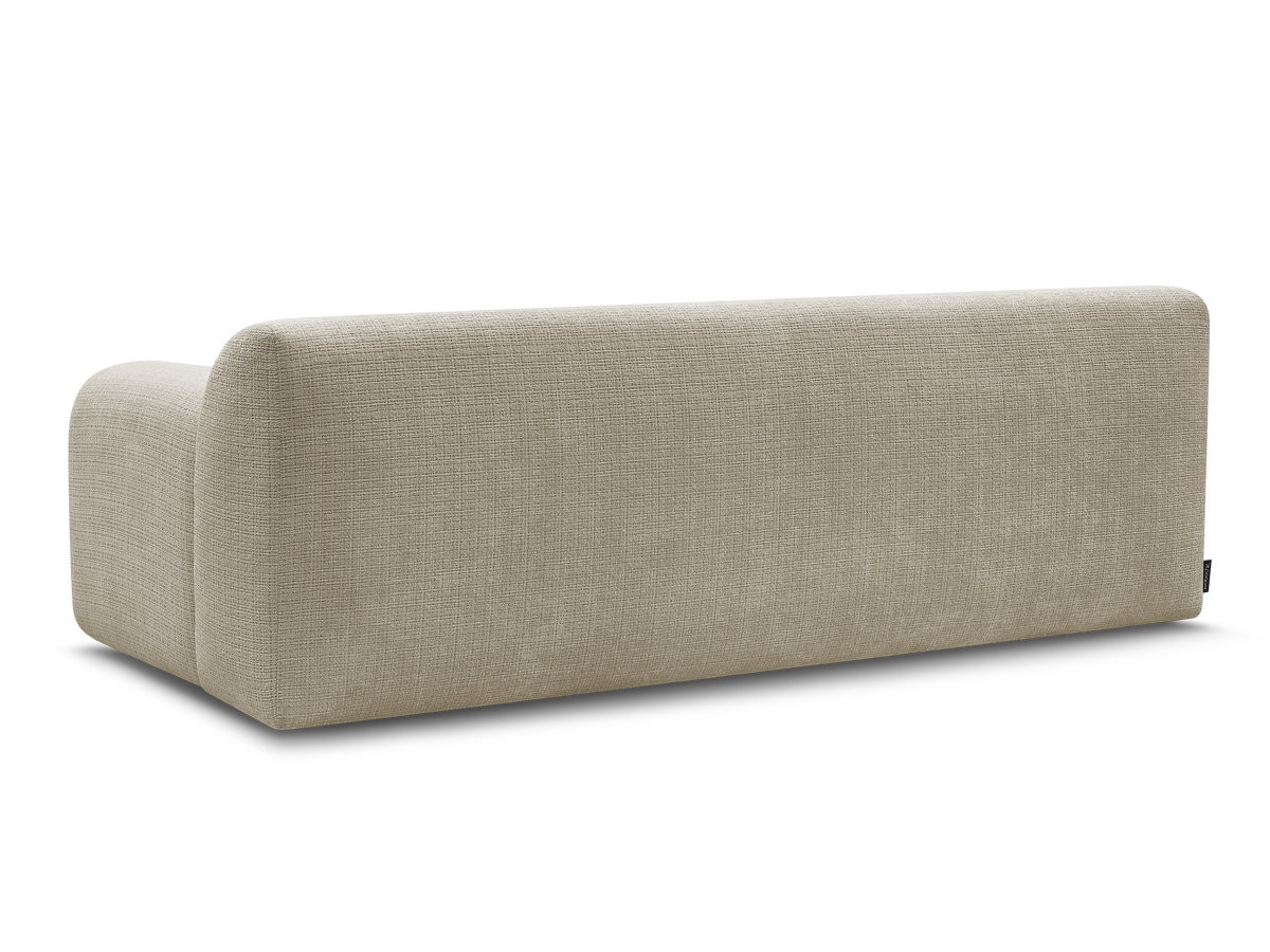 Bobochic Melisse Sofa 3-Sitzer Strukturstoff Beige