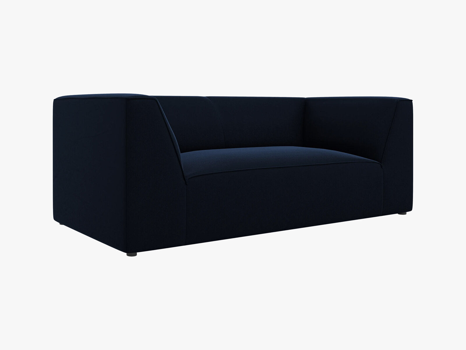Micadoni Sofa Ruby 2-Sitzer Samt Salvador Königsblau