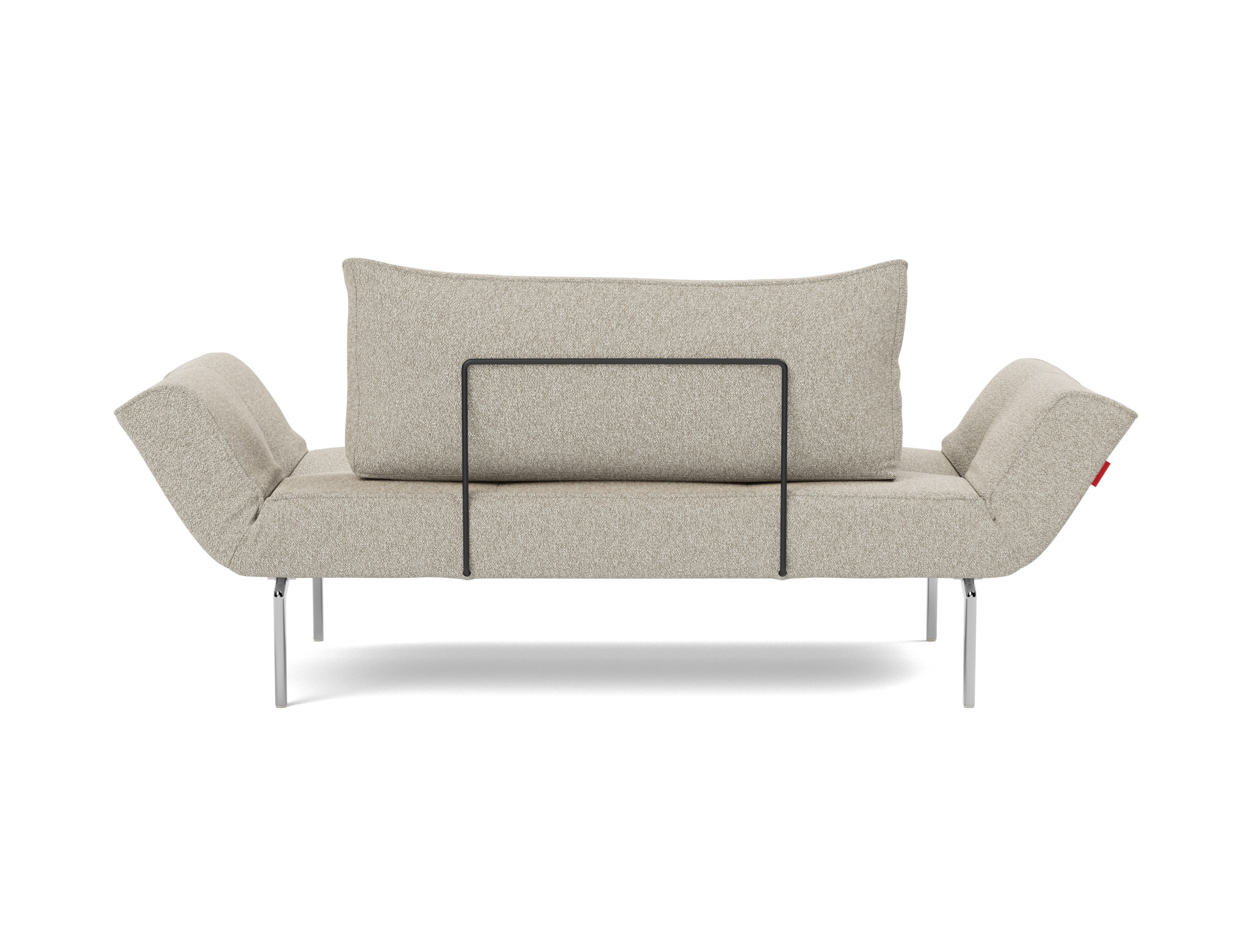 Tagesbett Zeal Boucle Skandi 539-Beige Beine Straw Aluminium