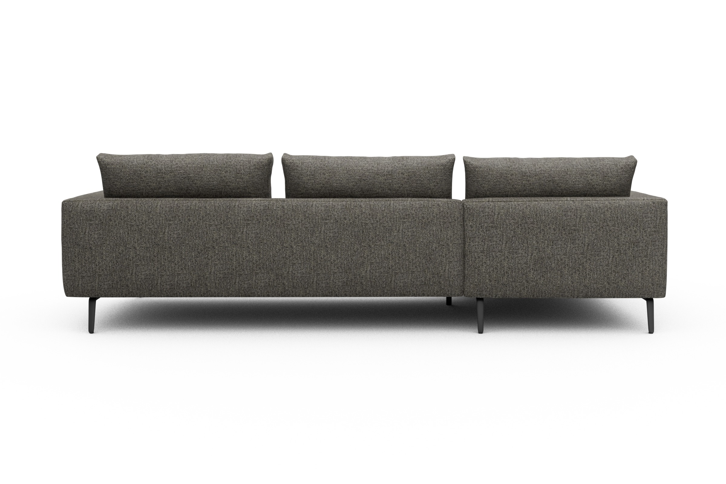 Ecksofa Karl Chaiselongue links mit 2,5-Sitzer Carreno-Sepie-Brown
