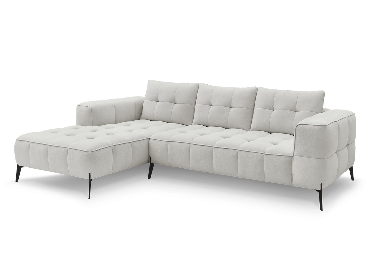 Bobochic Anis Ecksofa Strukturstoff Hellgrau Ecke links