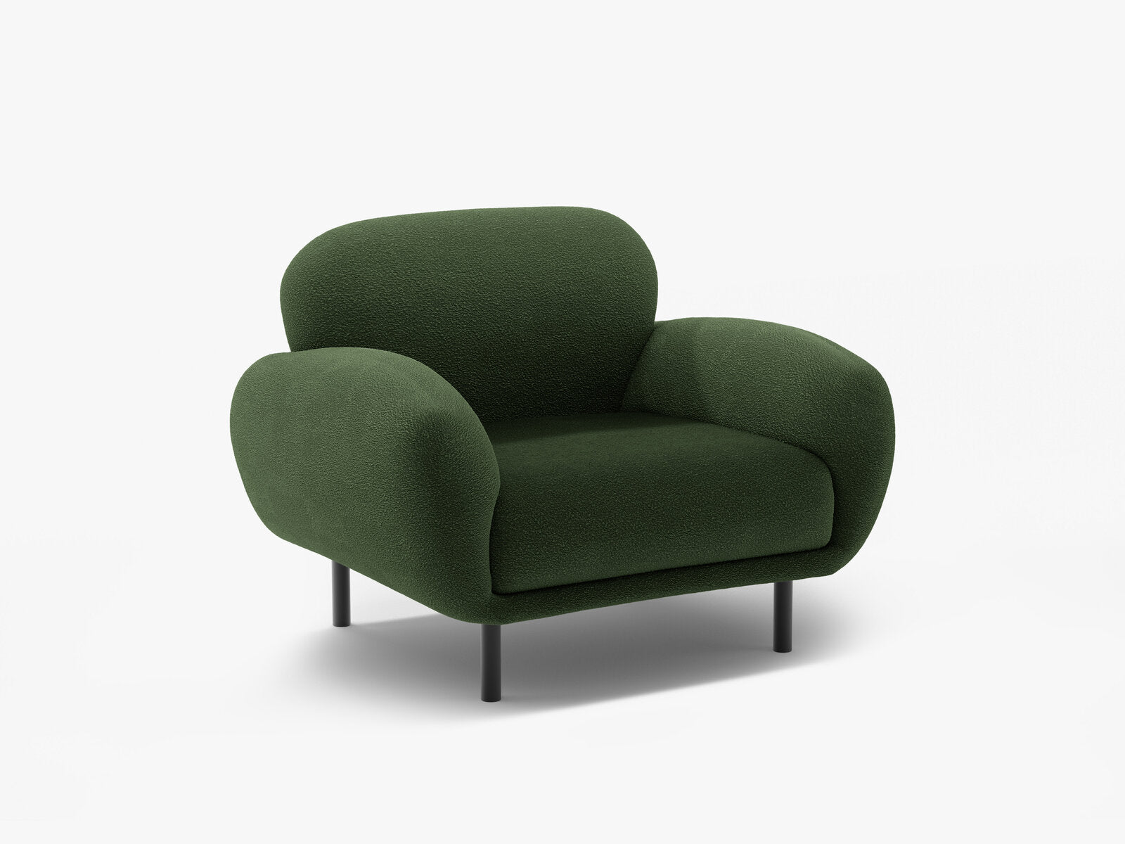 Micadoni Sessel Poppy Boucle Baloo Grün