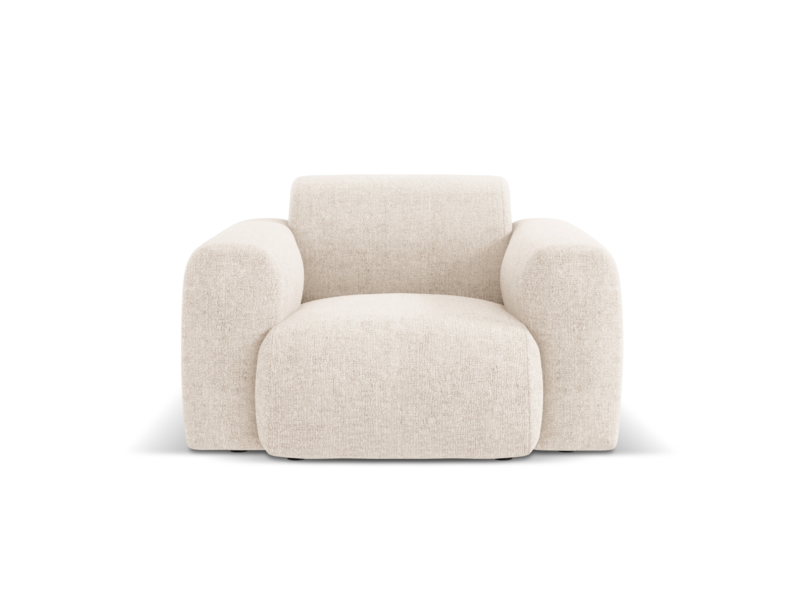 Cosmopolitan Design Sessel Nolio Chenille Haga Helles Beige