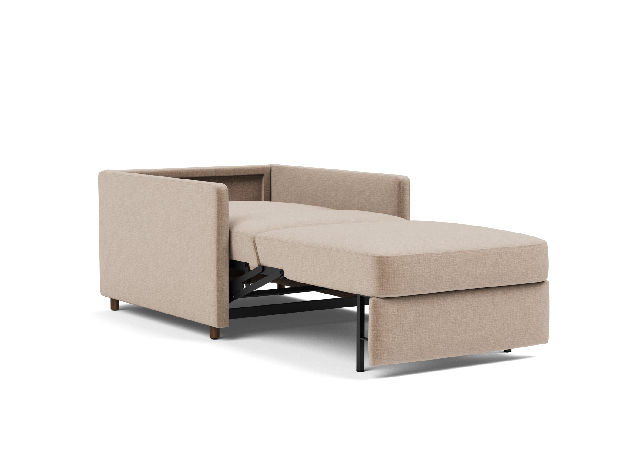 Schlafsessel Neah mit Slim-Armlehnen Chenille Esina 417-Mocha