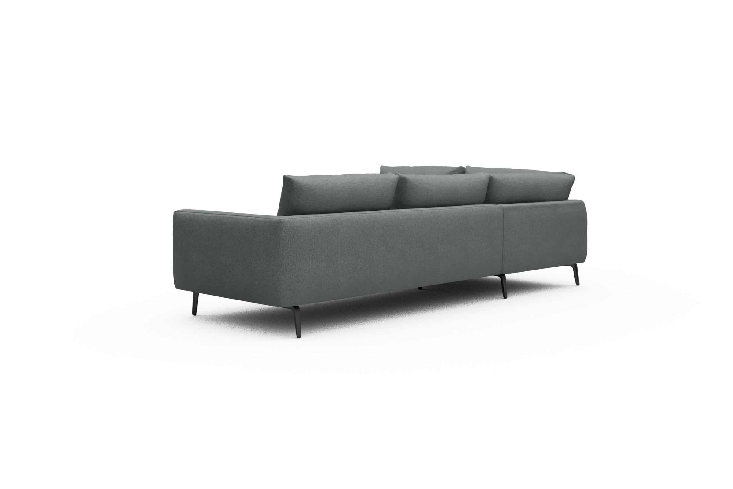 Ecksofa Karl Relax-Ecke links mit 2,5-Sitzer Denari-Soft-Grey