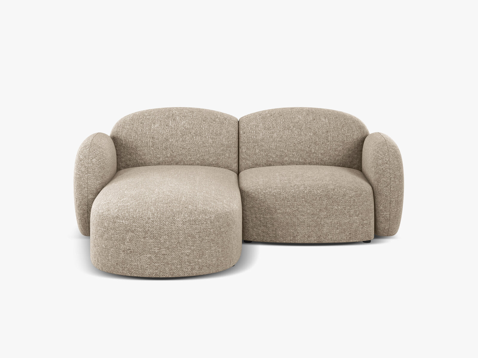 Micadoni Ecksofa Blair 3-Sitzer Links Chenille Eden Dunkelbeige