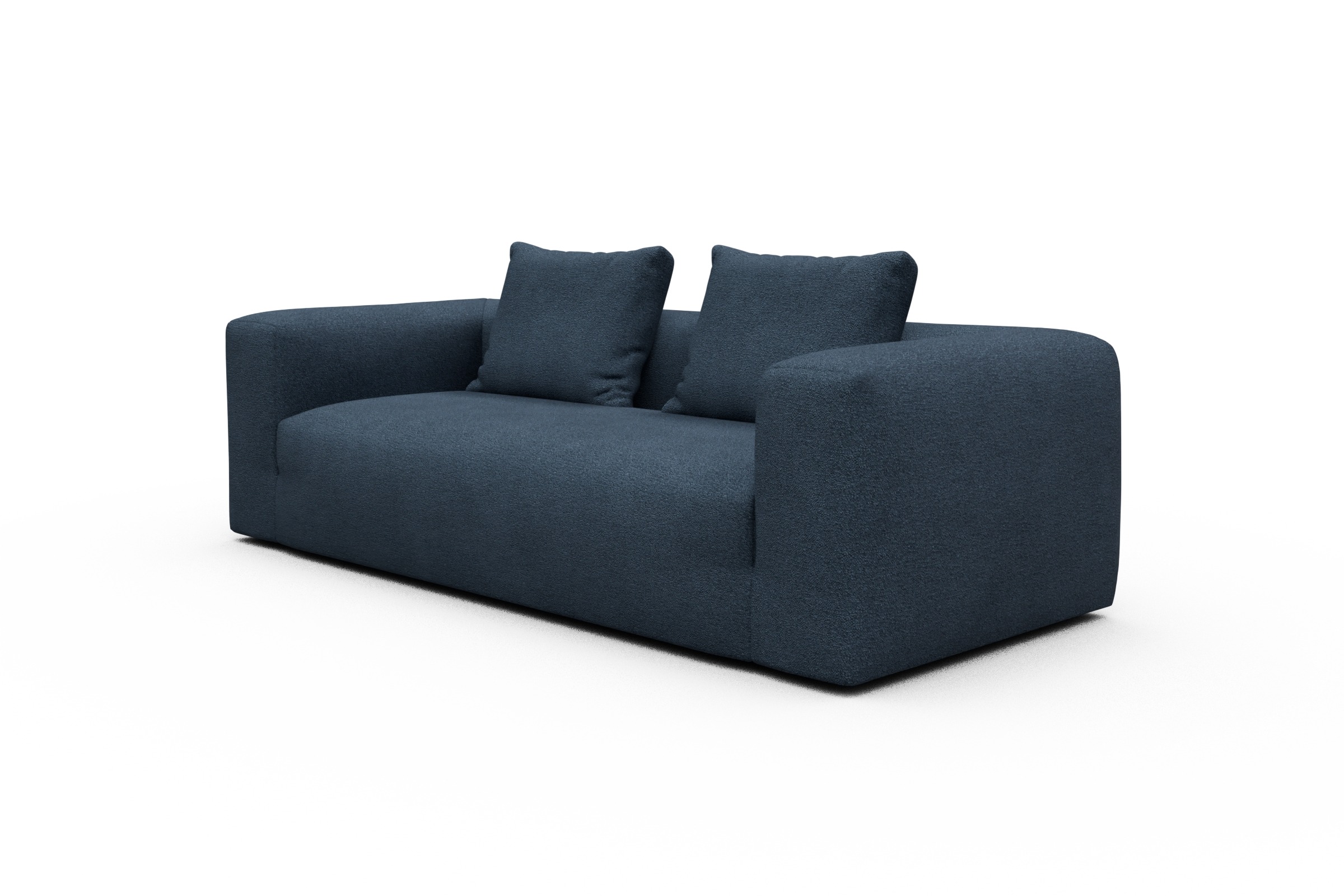 Sofa Fred 3-Sitzer Boucle-Blue