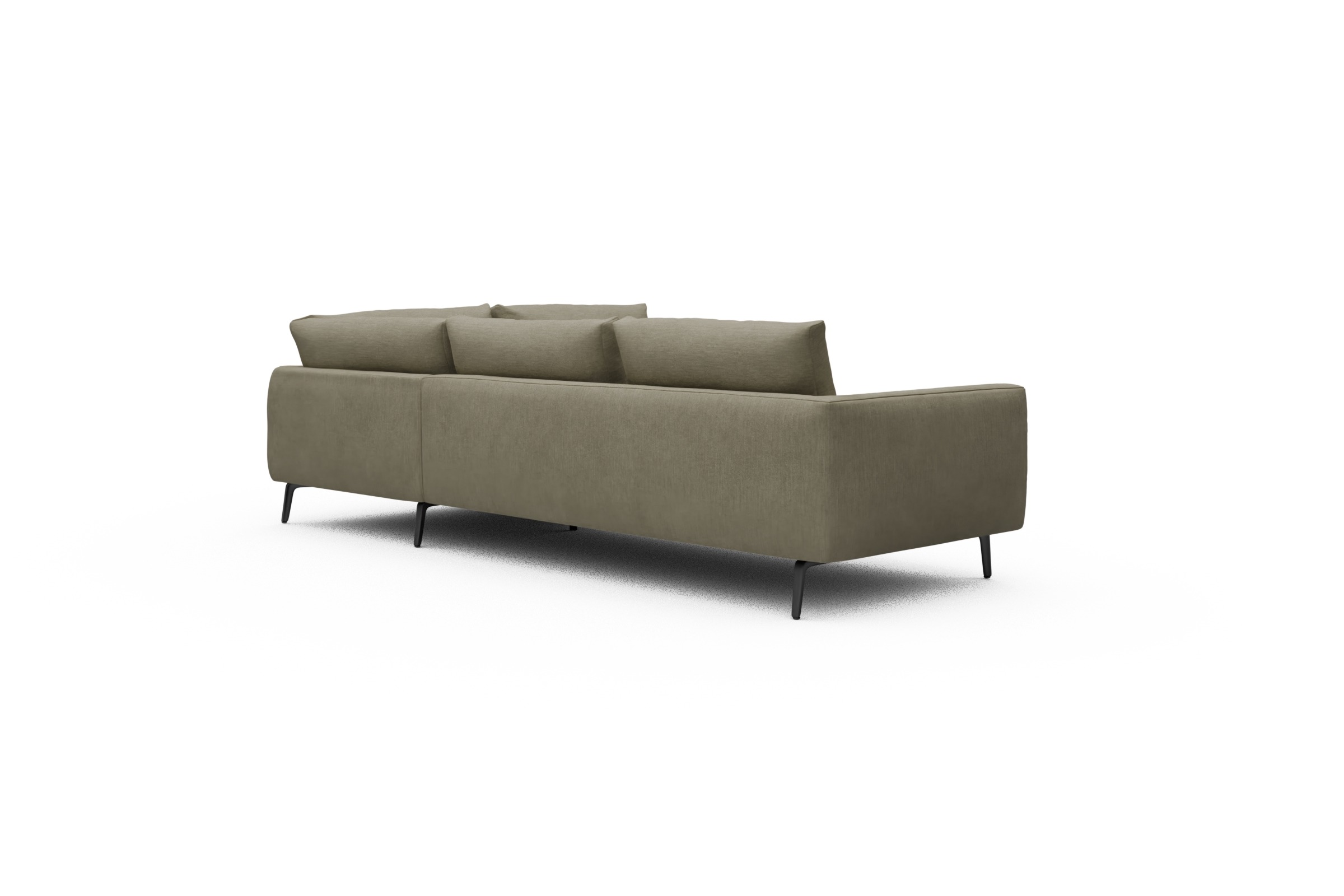 Ecksofa Karl Relax-Ecke rechts mit 2,5-Sitzer Vivus-Dusty-Sand