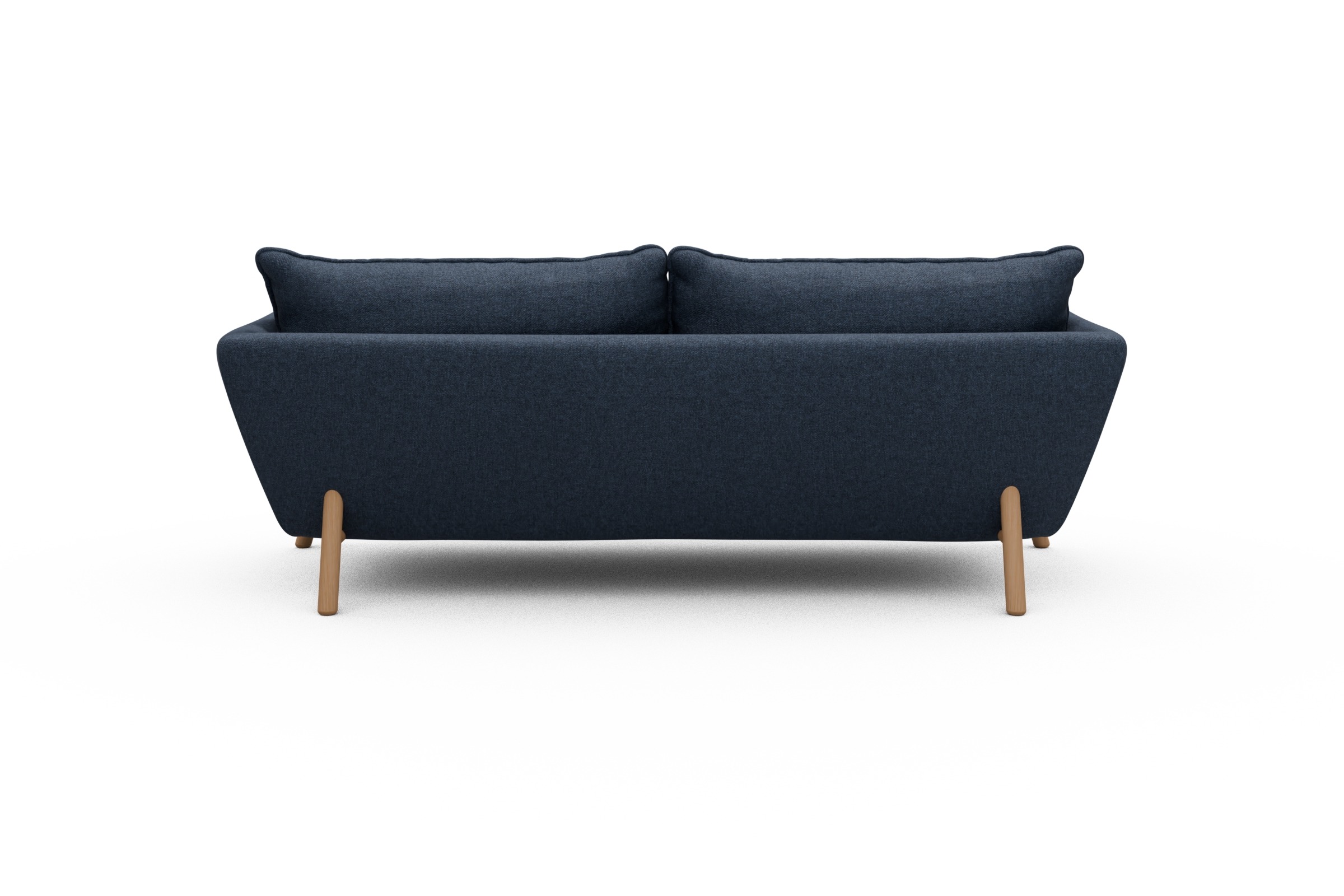 Sofa Emil PREMIUM 3-Sitzer Beinfarbe Eiche Natur Sama-Deep-Blue