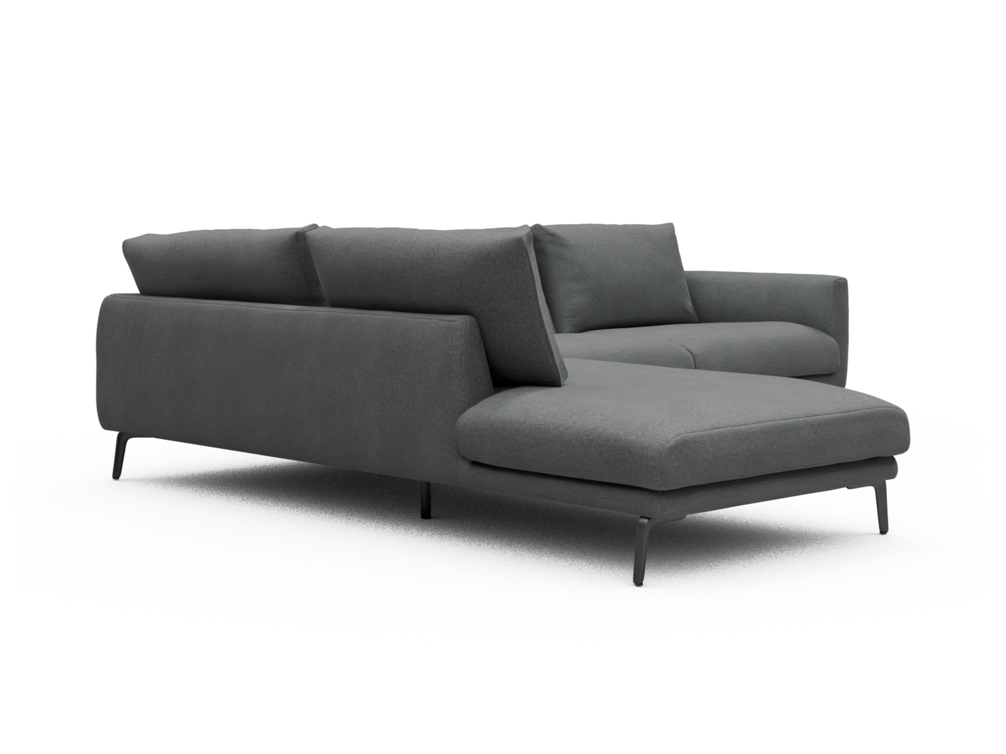 Skandi Home Ecksofa Karl Relax-Ecke links mit 2,5-Sitzer Satya-Steel moebelfaktor