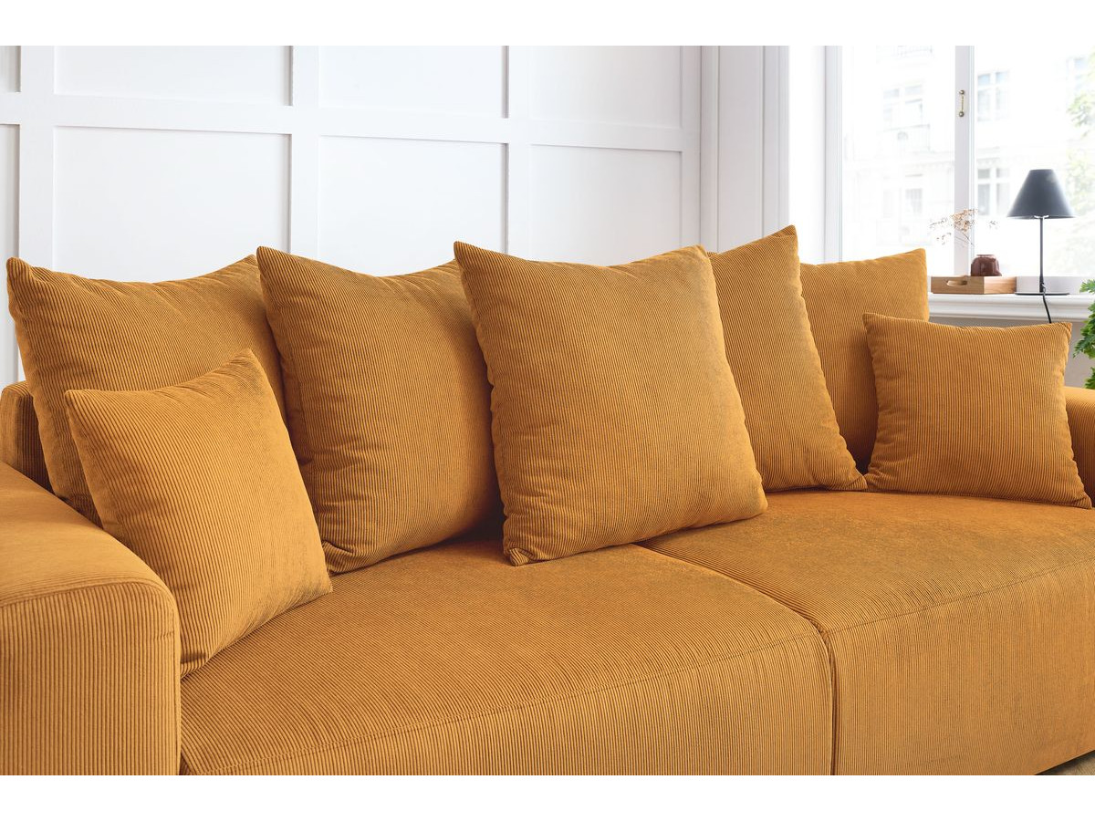 Bobochic Envy Sofa 3-Sitzer Cordsamt Gelb