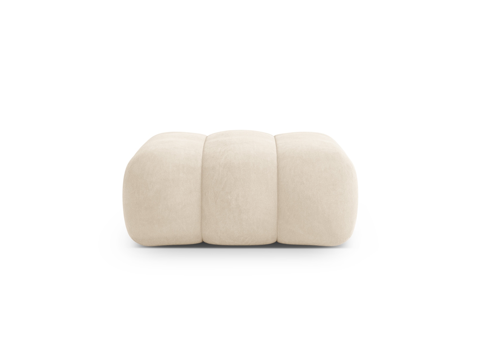 Cosmopolitan Design Pouf Koge Samt Vogue Helles Beige