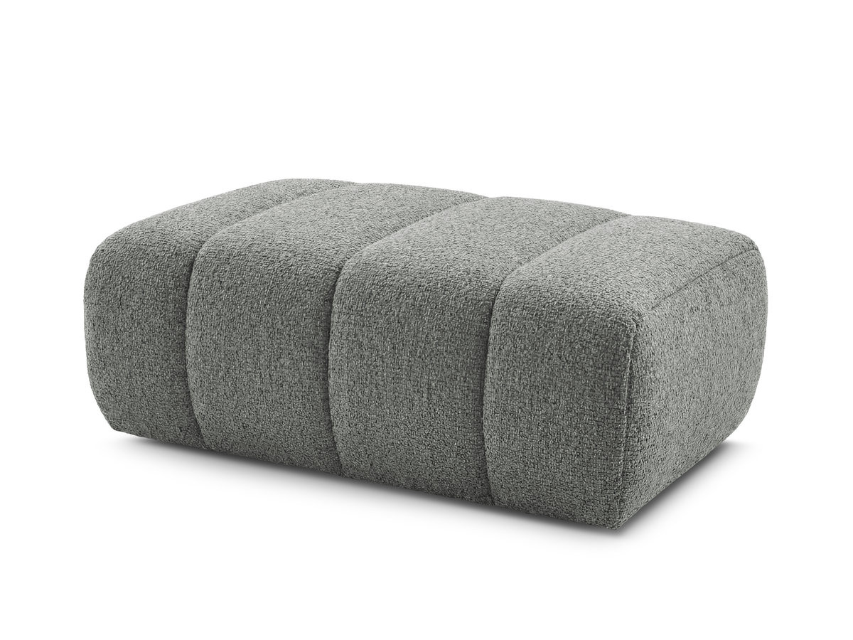 Bobochic Nesty Pouf Melange-Stoff Dunkelgrau