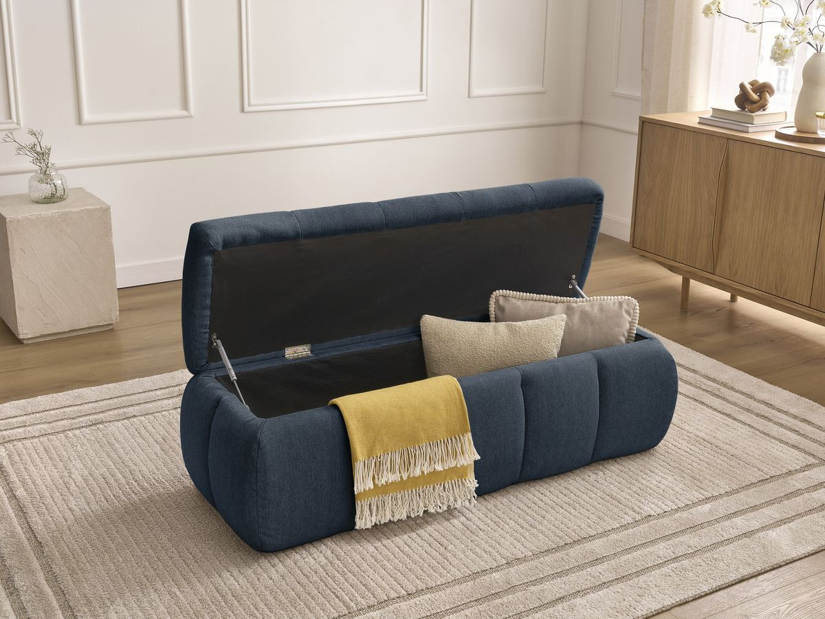 Bobochic Denali Bettbank 144 × 54 cm Stoff Dunkelblau