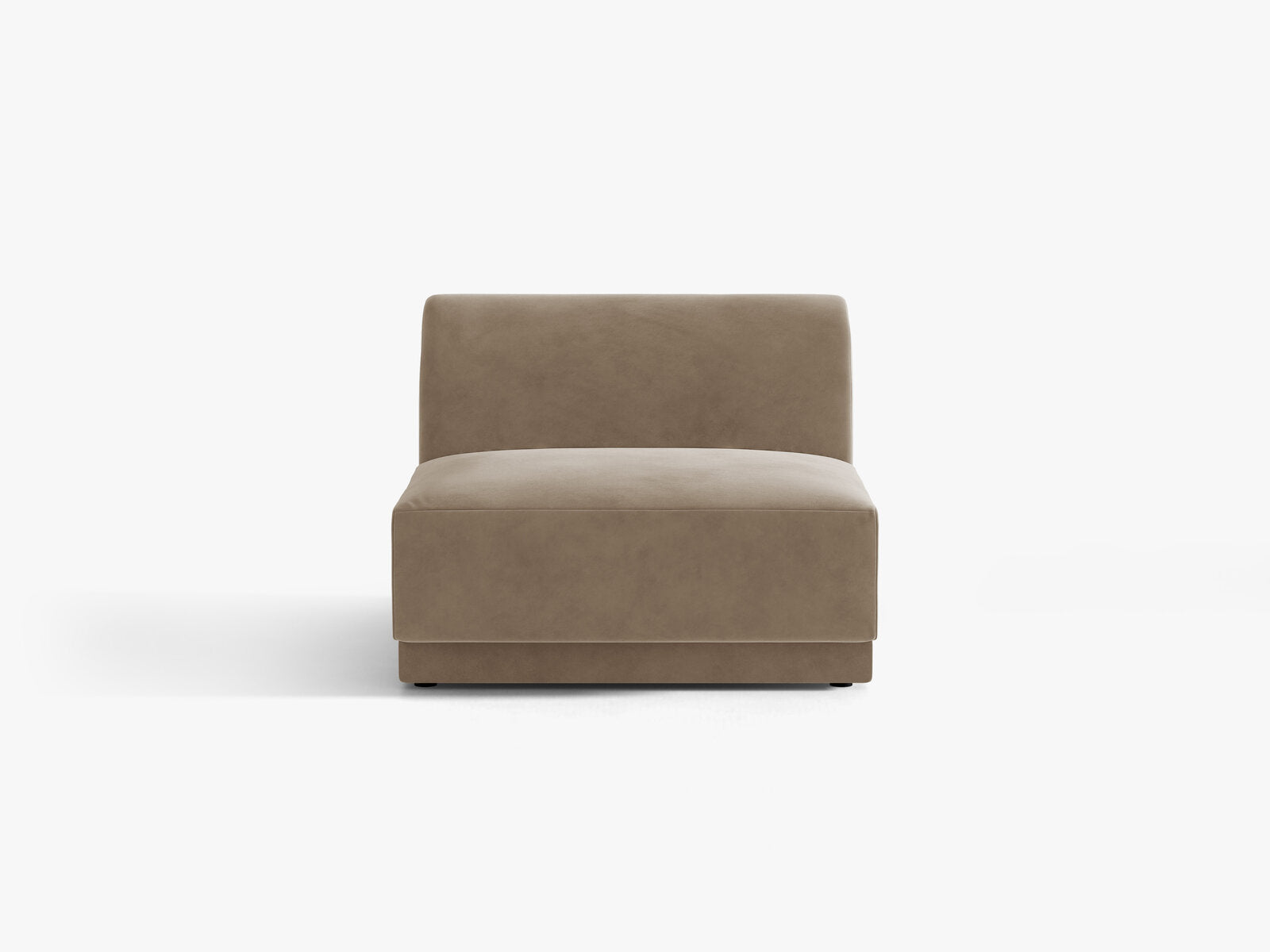 Micadoni Modul Armlos Miley Samt Bluvel Cappuccino
