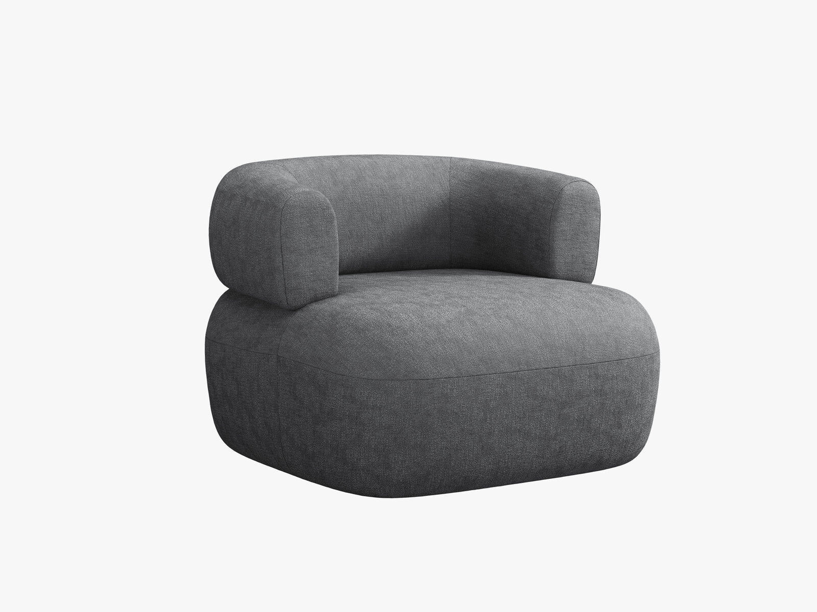 Micadoni Sessel Jenny Chenille Perfect Harmony Dunkelgrau