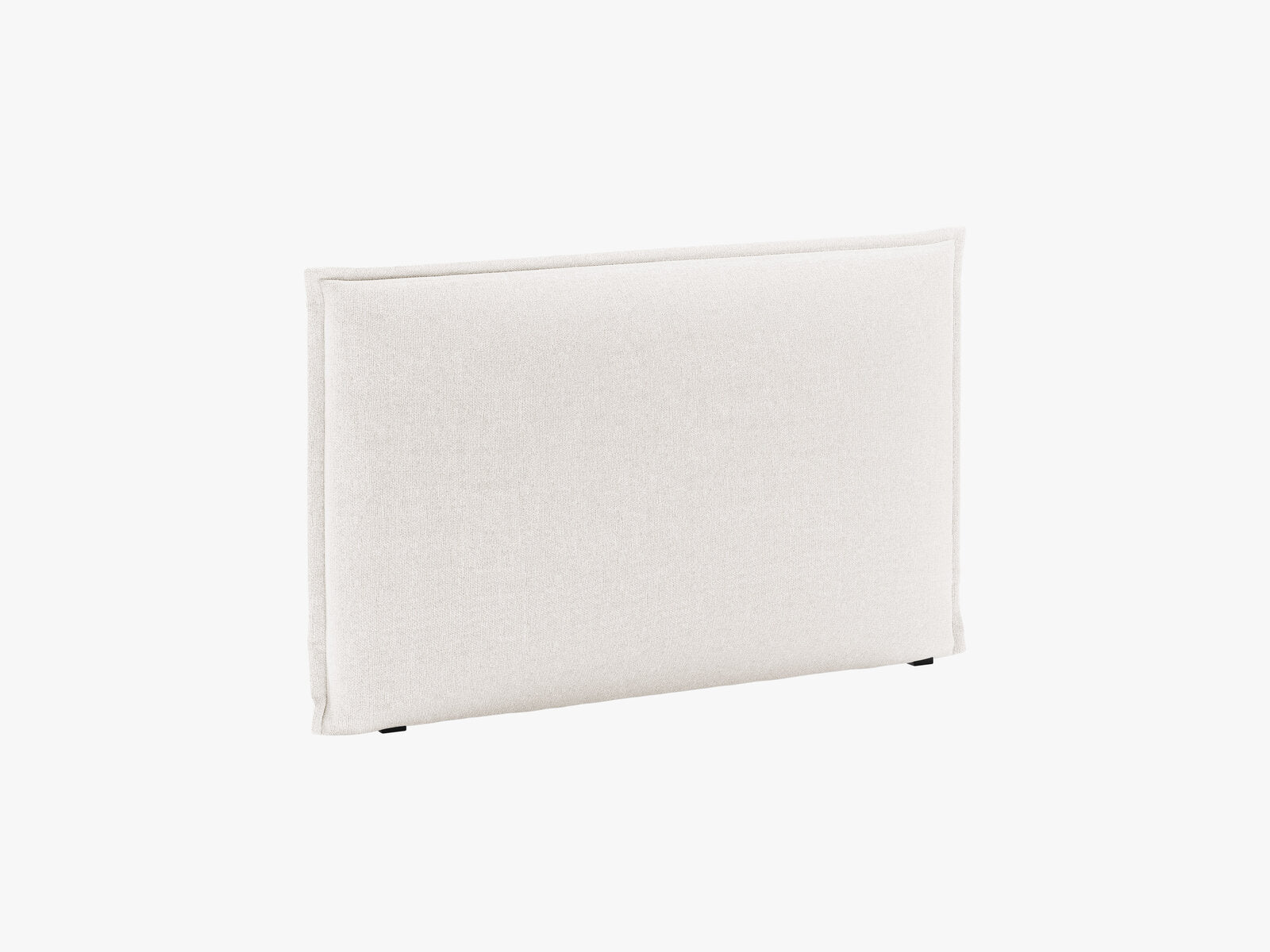 Micadoni Monica Samtiger Kopfteil 140 cm (H 95 cm) Chenille Eden Helles Beige 140x95