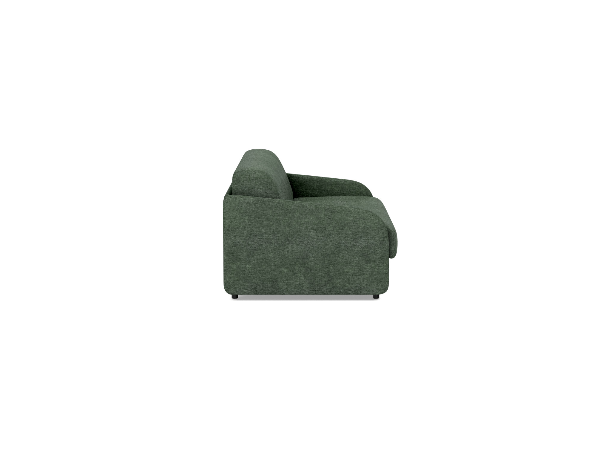 Schlafsofa Eivor mit Memory-Matratze 140 Flachgewebe Avella 281-Pine-Green